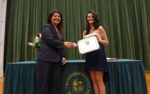 Awarding of the first Peter Francisco Memorial Scholarship